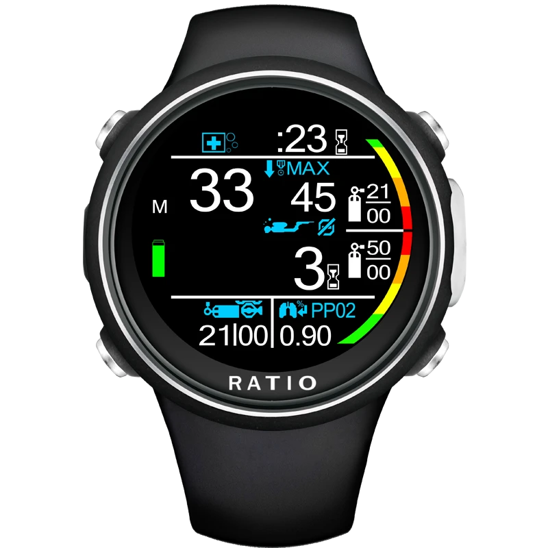 DIVE SYSTEM ORDINATEUR IDIVE DEEP COLOR - NOIR 3 DIVE SYSTEM ORDINATEUR IDIVE DEEP COLOR - NOIR